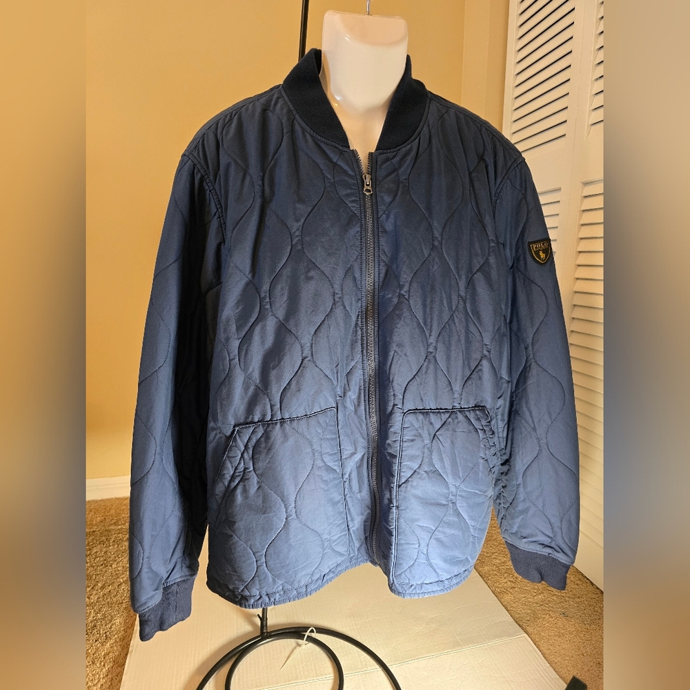 Polo Ralph Lauren Men's Quilted Bomber Jacket Navy XL